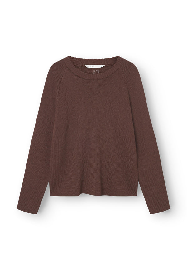 Rethinkit Wool Sweater Oslo Knitted Tops 3015 brown melange