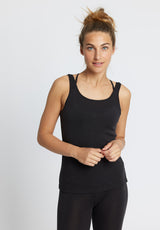 Rethinkit Wool Top Maya Jersey Tops and T-Shirts 0022 almost black
