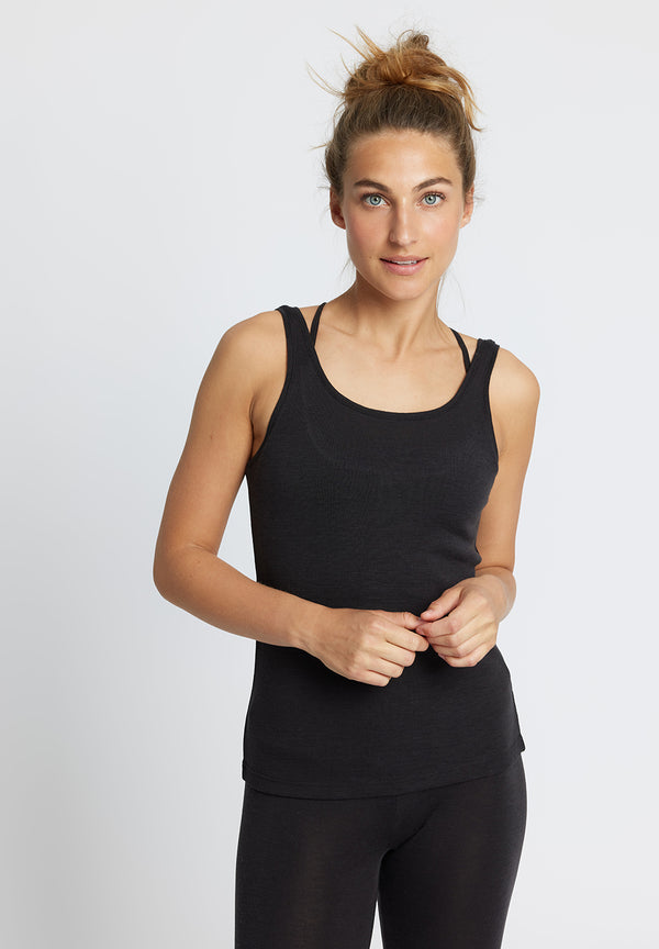 Rethinkit Wool Top Maya Jersey Tops and T-Shirts 0022 almost black