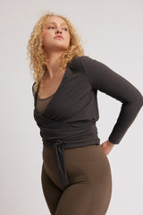 Rethinkit Wrap Tee Valencia Tee 0022 almost black