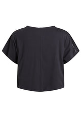 Rethinkit Tee Short Raw Edges Caen Tee 0022 almost black