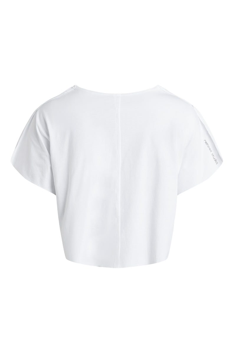 Rethinkit Tee Short Raw Edges Caen Tee 0364 white 