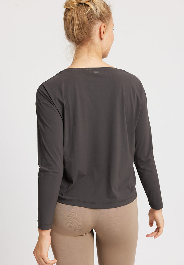 Rethinkit Vigga tee loose shirt Top 0022 almost black