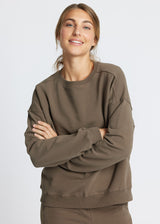 Rethinkit Sweatshirt Brushed Ilona Sweatshirts 3003 bark