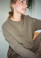 Rethinkit Sweatshirt Brushed Ilona Sweatshirts 3003 bark