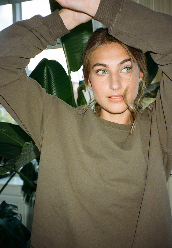 Rethinkit Sweatshirt Brushed Ilona Sweatshirts 3003 bark