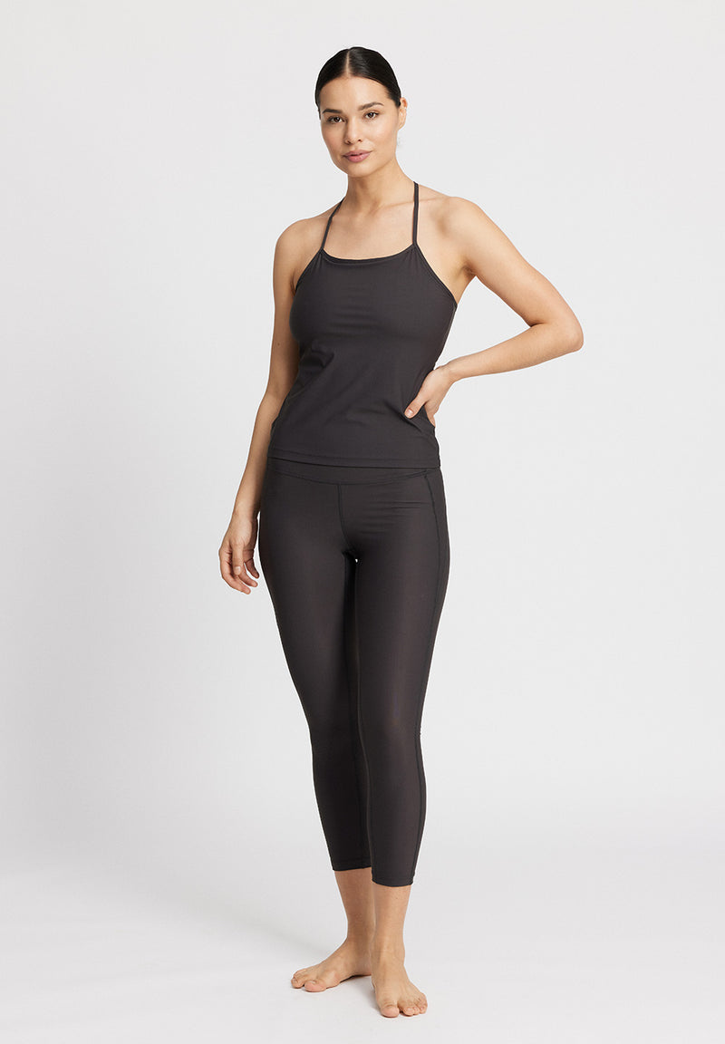 Rethinkit Top thin straps Arosa Sports Bra 0022 almost black