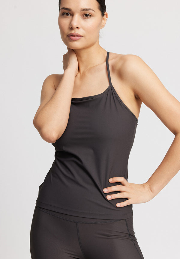 Rethinkit Top thin straps Arosa Sports Bra 0022 almost black