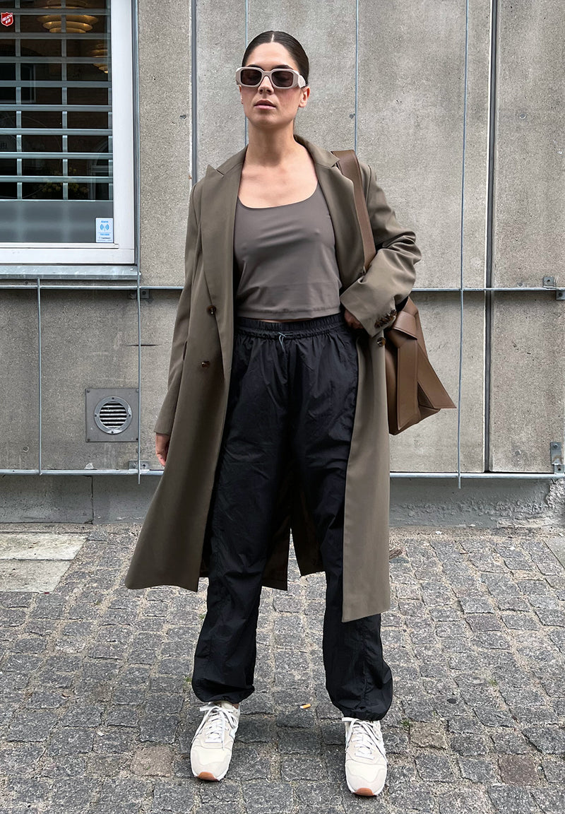 Rethinkit Track Pants Zip Peru Trousers 0022 almost black