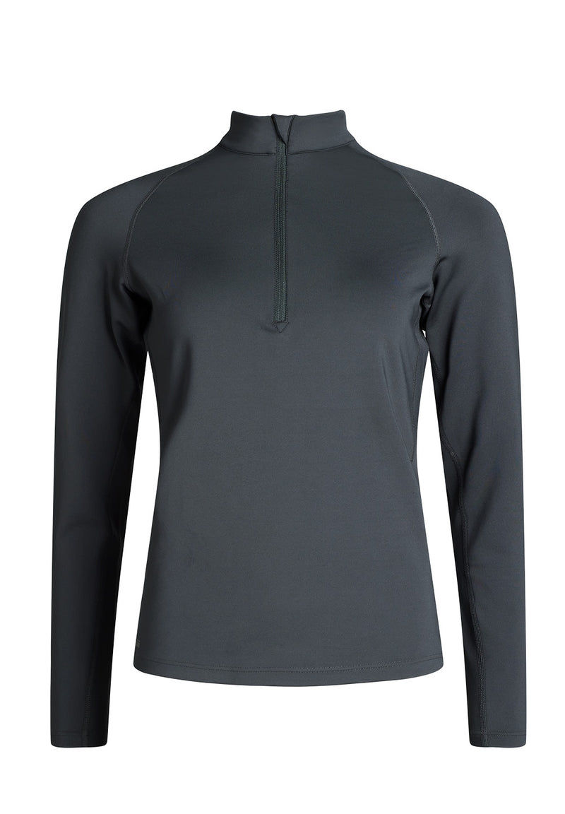 Rethinkit Warm Half Zip Tee Verbier Shirts and Blouses 0021 black