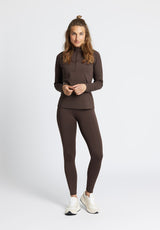 Rethinkit Warm Half Zip Tee Verbier Shirts and Blouses 3031 hot fudge