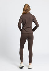 Rethinkit Warm Half Zip Tee Verbier Shirts and Blouses 3031 hot fudge