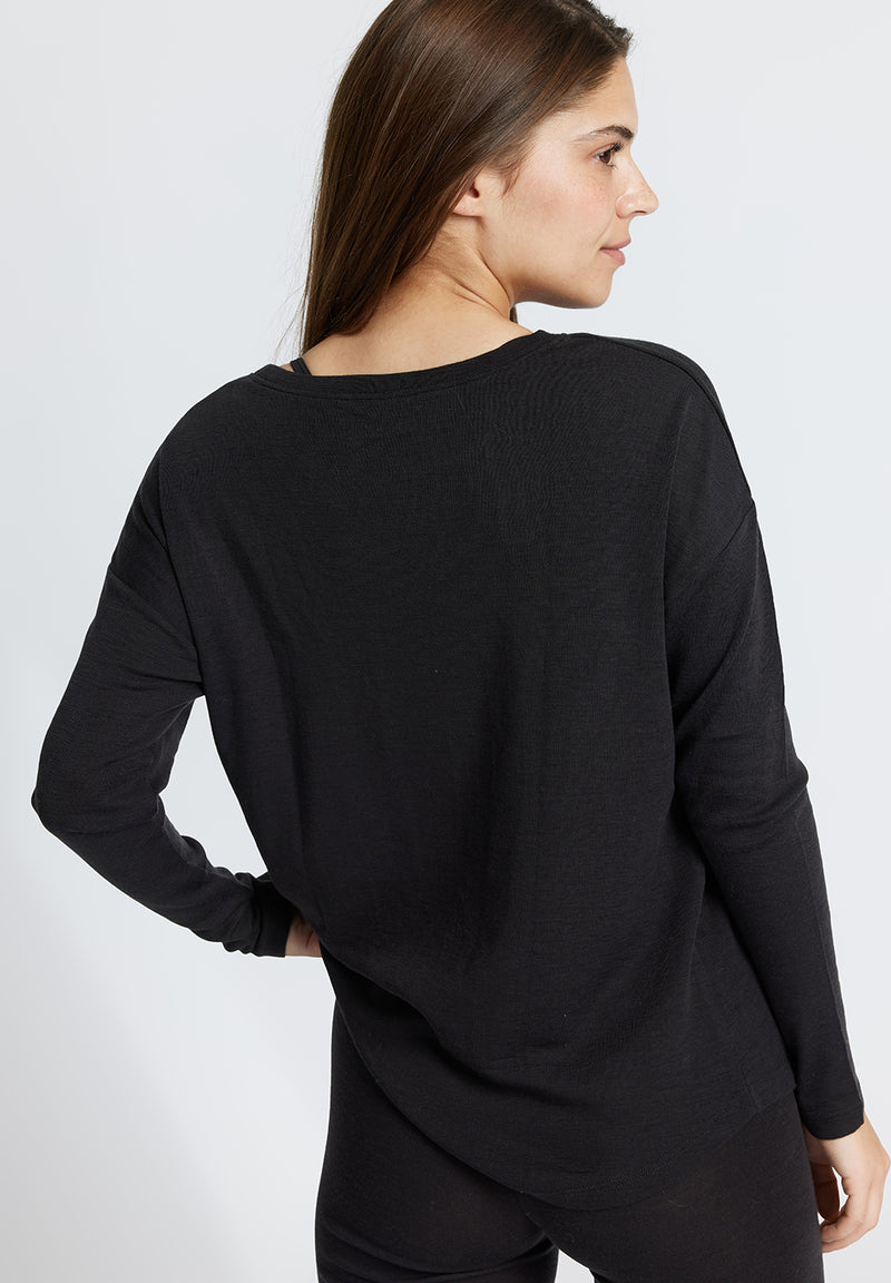 Rethinkit Wool Box Tee Mibe Jersey Tops and T-Shirts 0022 almost black