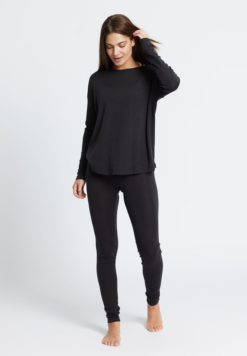 Rethinkit Wool Box Tee Mibe Jersey Tops and T-Shirts 0022 almost black