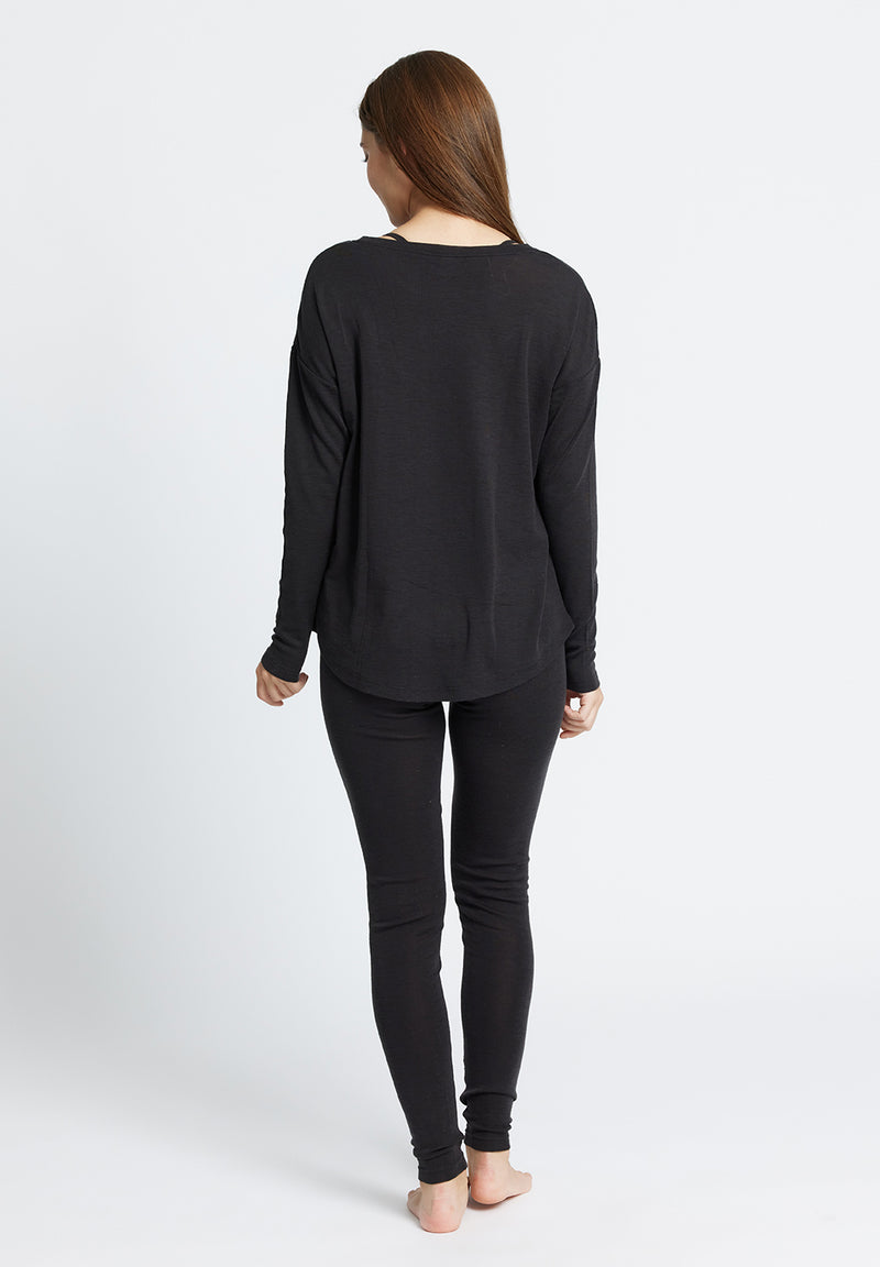Rethinkit Wool Box Tee Mibe Jersey Tops and T-Shirts 0022 almost black