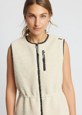 Rethinkit Reversible Fuzzy Gilet Laksa Jackets 3356 sandshell
