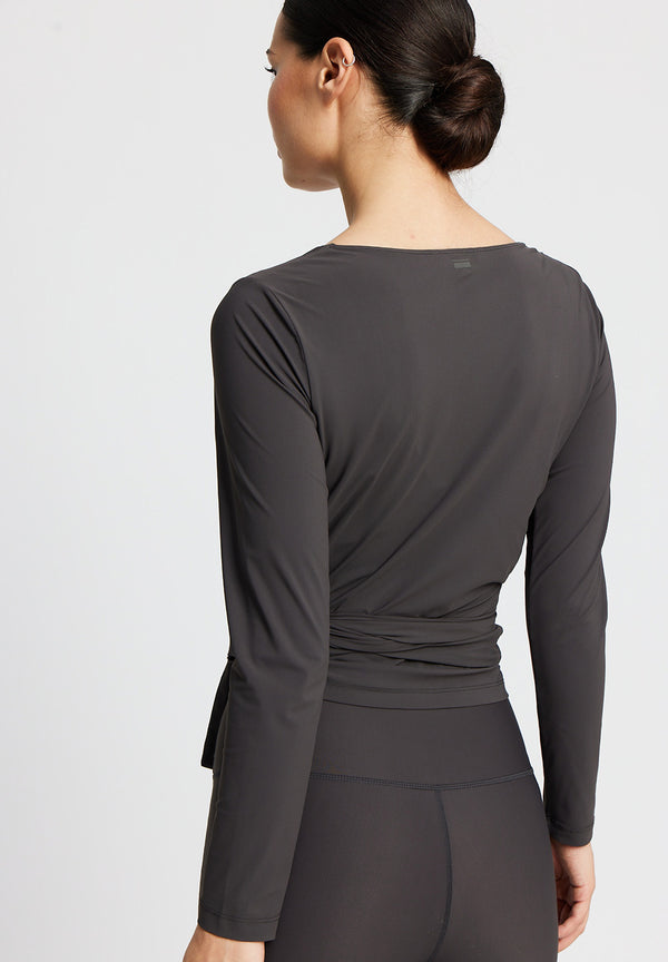 Rethinkit Wrap Tee Valencia Tee 0022 almost black